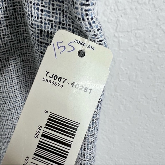 Pendleton Dress Women Size 14 Wool Blend Sheath Blue White Sleeveless Lined I - Picture 5 of 11